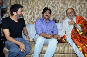 Pawan Kalyan And Trivikram Greets K.Viswanath