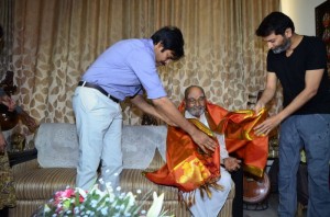 Pawan Kalyan And Trivikram Greets K.Viswanath
