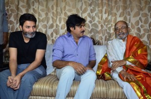 Pawan Kalyan And Trivikram Greets K.Viswanath