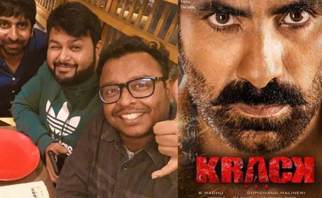 Music Director Thaman all praise for Ravi Teja’s Krack visuals