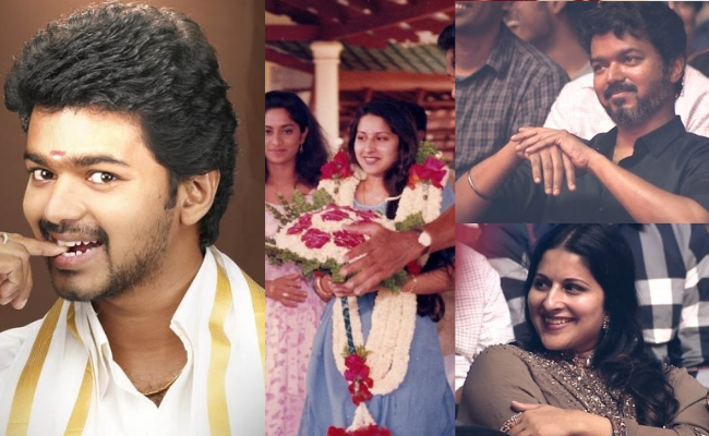 வைரலாகும் விஜய் மற்றும் சங்கீதாவின் புகைப்படங்கள் | Master Actor Vijay and His Wife Sangeetha's Pictures During Kannukkul Nilavu goes viral