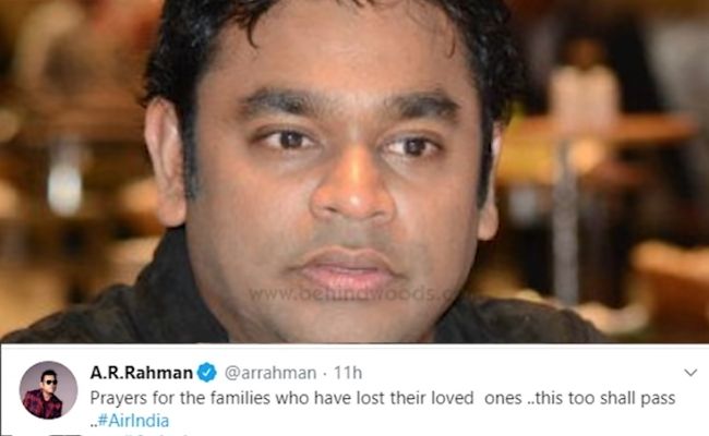 Kozhikode Calicut Air India plane crash - Celebrities offer condolences