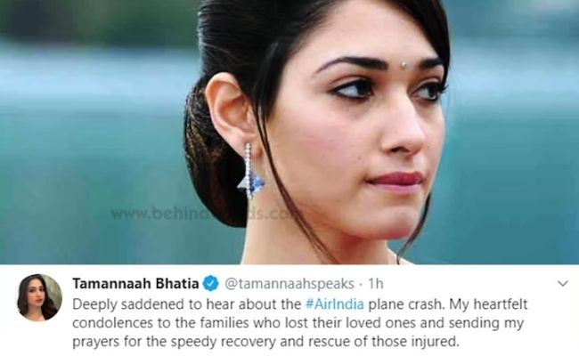 Kozhikode Calicut Air India plane crash - Celebrities offer condolences