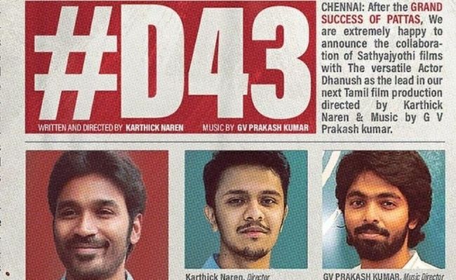  Karthick Naren reveals that he will direct a Sci-Fi web series