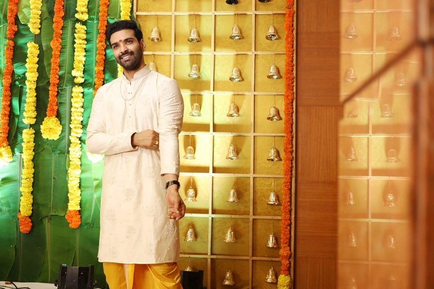 Actor surprises fans with his engagement news; treats with more pics from the ceremony ft Raja Chembolu