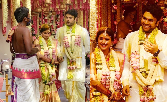 Vanjagar Ulagam director Manoj Beeda got married with Actress Shalni Vadnikatti | வீட்டிலேயே நடிகையை எளிமையான முறையில் கரம் பிடித்த பிரபல இயக்குநர் 