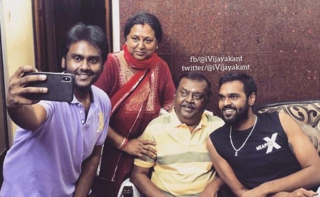 Captain Vijayakanth's birthday special selfie goes viral - Don't miss the happy family pic