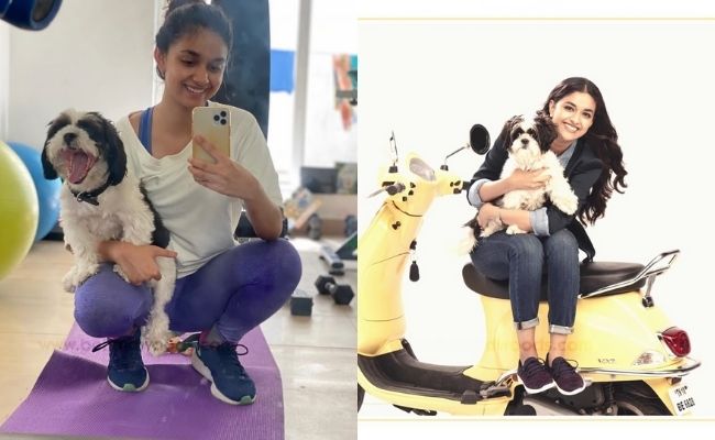 Actors and actresses with pets special photos ft Rashmika, Vijay Deverakonda, Keerthy Suresh