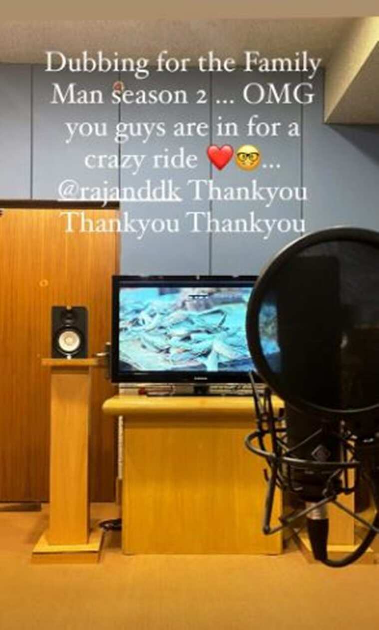 Samantha dubs for The Family Man season two update here