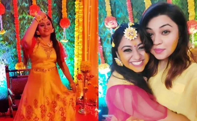 Tamil serial actress engaged to her love, haldi pictures go viral ft Swetha Subramian
