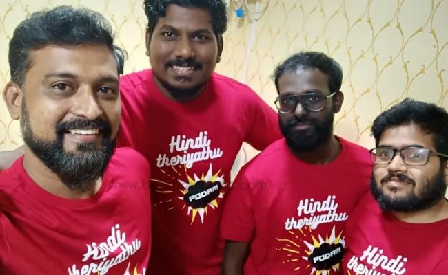 Celebrity actors version of Hindi theriyathu poda trending pics