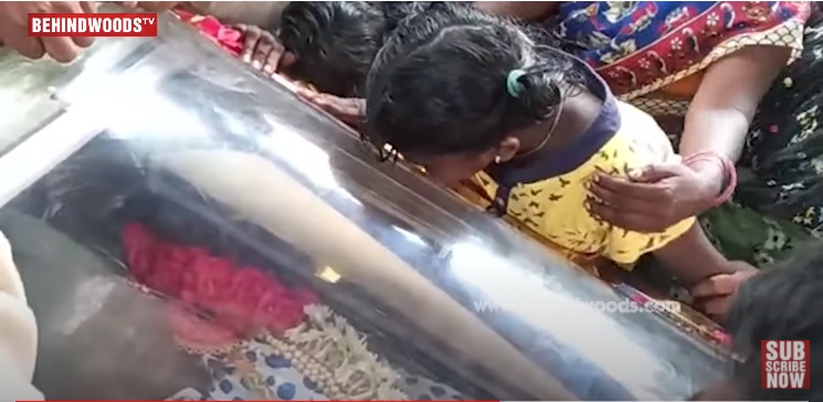 Vadivel Balaji’s young daughter tears up endlessly, viral emotional video