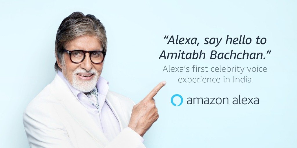 Official announcment, This Superstar to be Alexa's first Indian celebrity voice ft Amitabh Bachchan