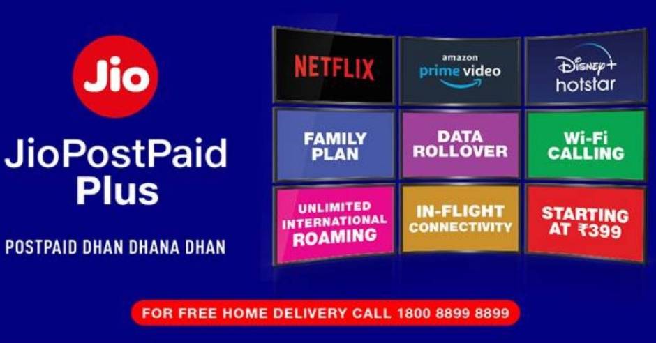 Reliance Jio launched new plans for its postpaid users
