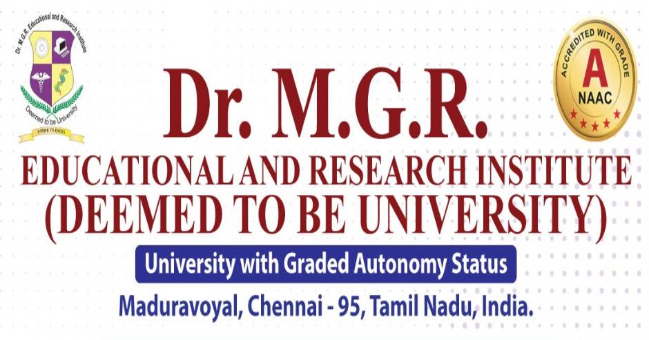 Dr.MGR University courses and admission 2020 details here