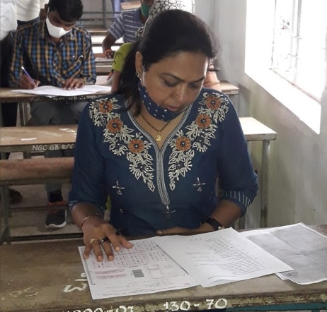 53 year old actress appears for Degree Entrance exam, pics go viral ft Hema