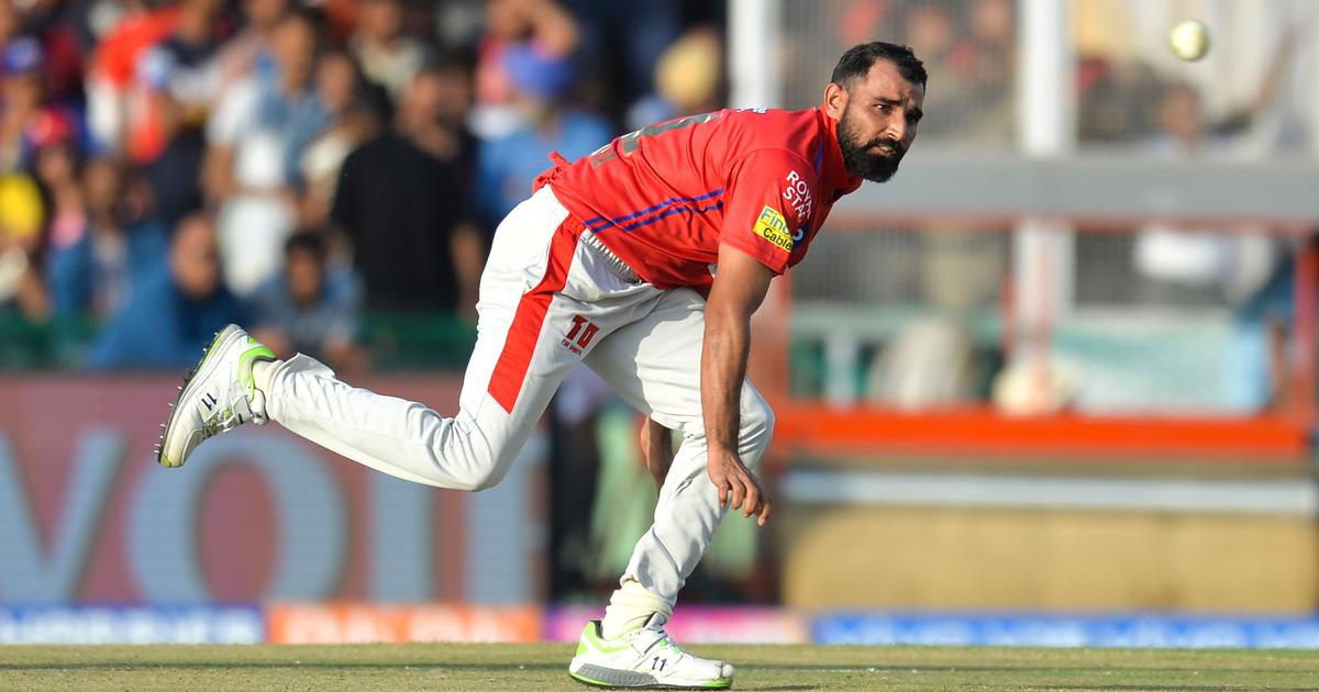 ipl mohammed shami back with dark red spots leave fans worried