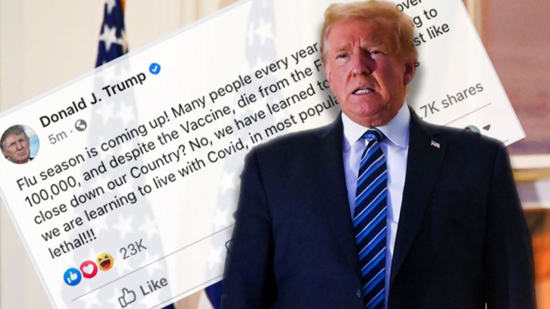 facebook twitter take action over trump misleading covid19 posts 
