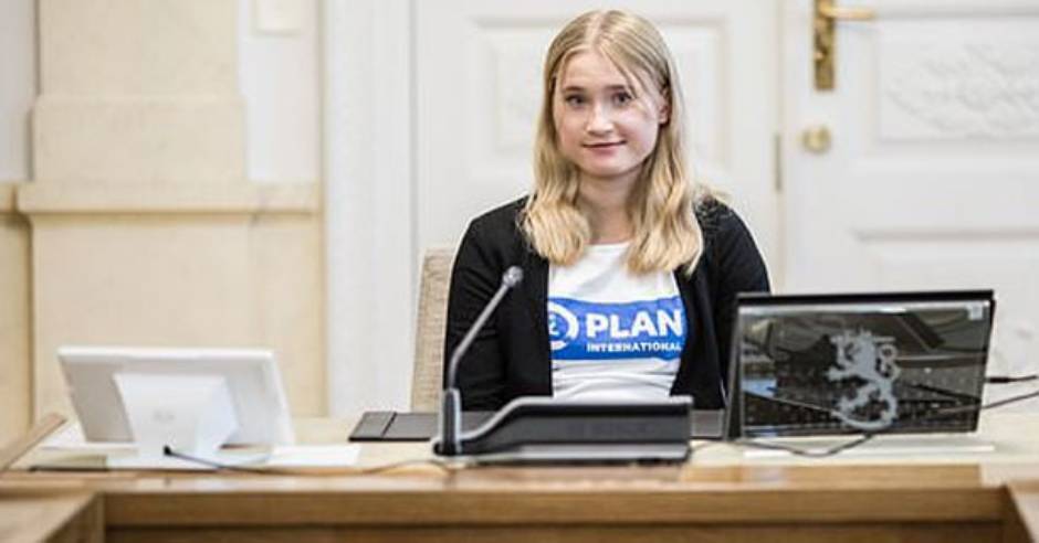16-year-old girl becomes prime minister for a day in Finland