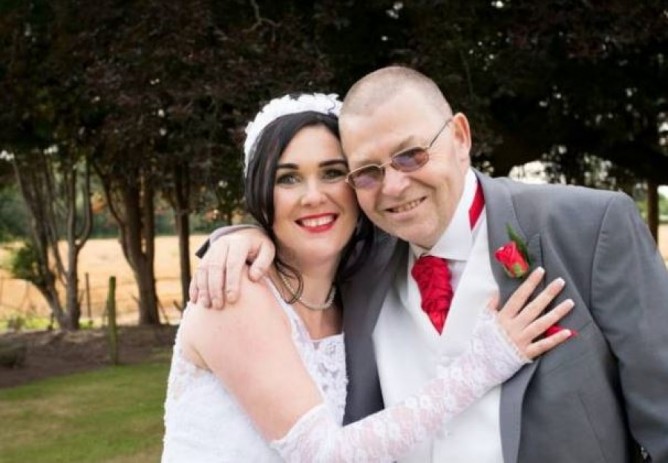 Bride saves dad’s life when he collapses at her wedding reception