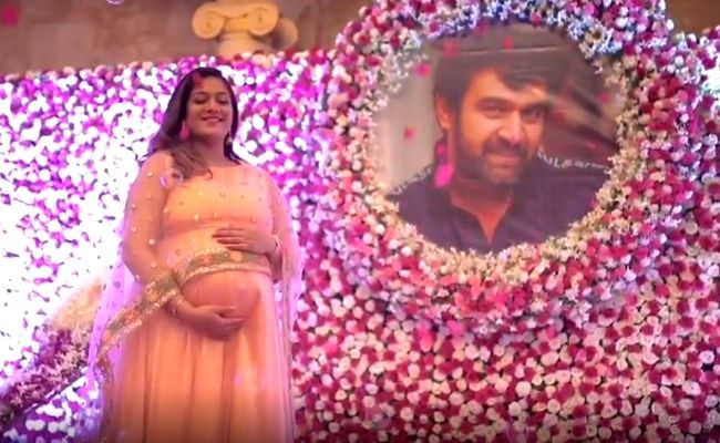 Late Chiranjeevi Sarja's wife Meghana Raj emotional baby shower full video