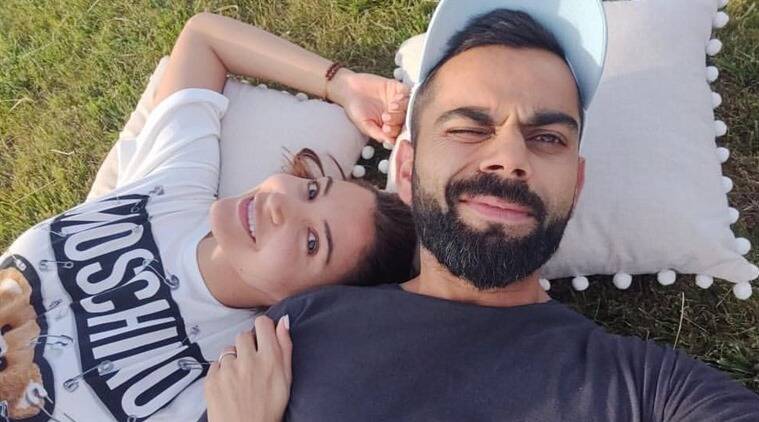 virat kohli anushka sharma sunset photo at sea breaks internet