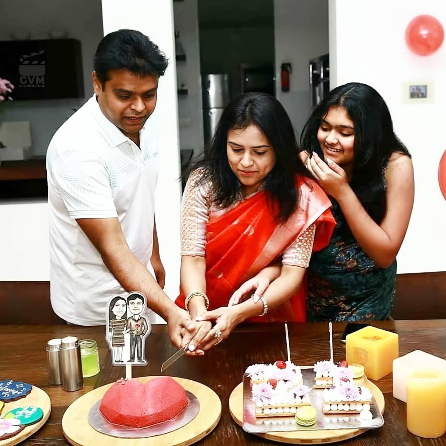 Harris Jayaraj wedding anniversary celebrations 