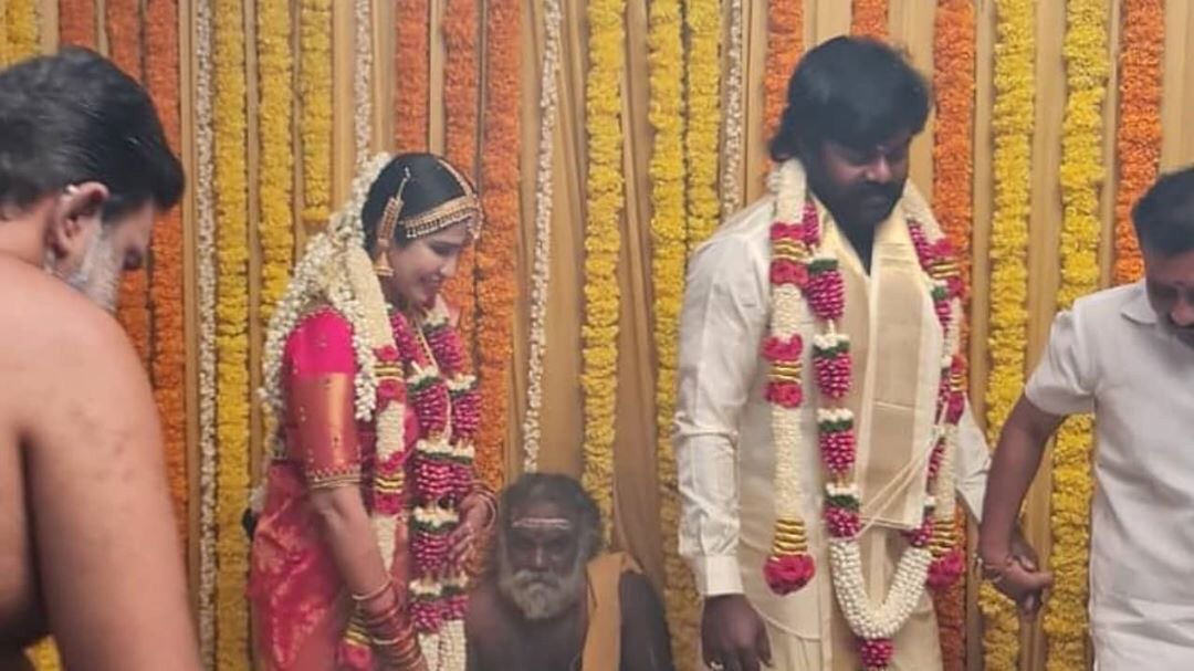 Popular Tamil hero and producer gets secretly married; wedding pics go viral ft RK Suresh