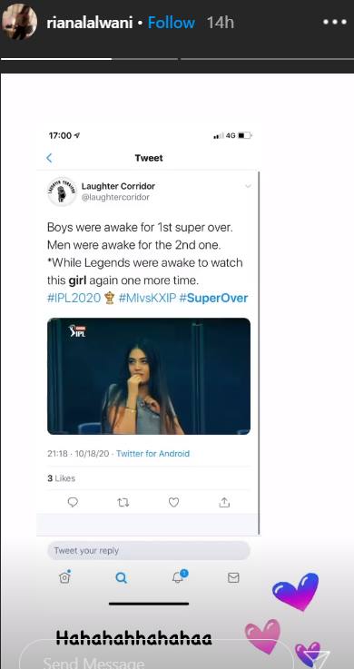 mystery girl who went viral during MIvsKXIP super over solved