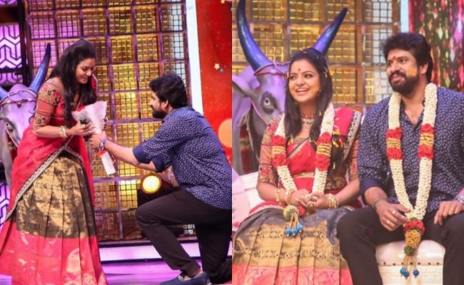 Pandian Stores Mullai Chithu VJ romantic pics with to be husband goes viral