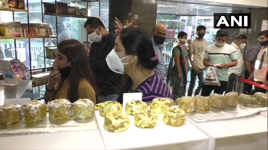 sweet shop in Surat has launched Gold Ghari a different version of 