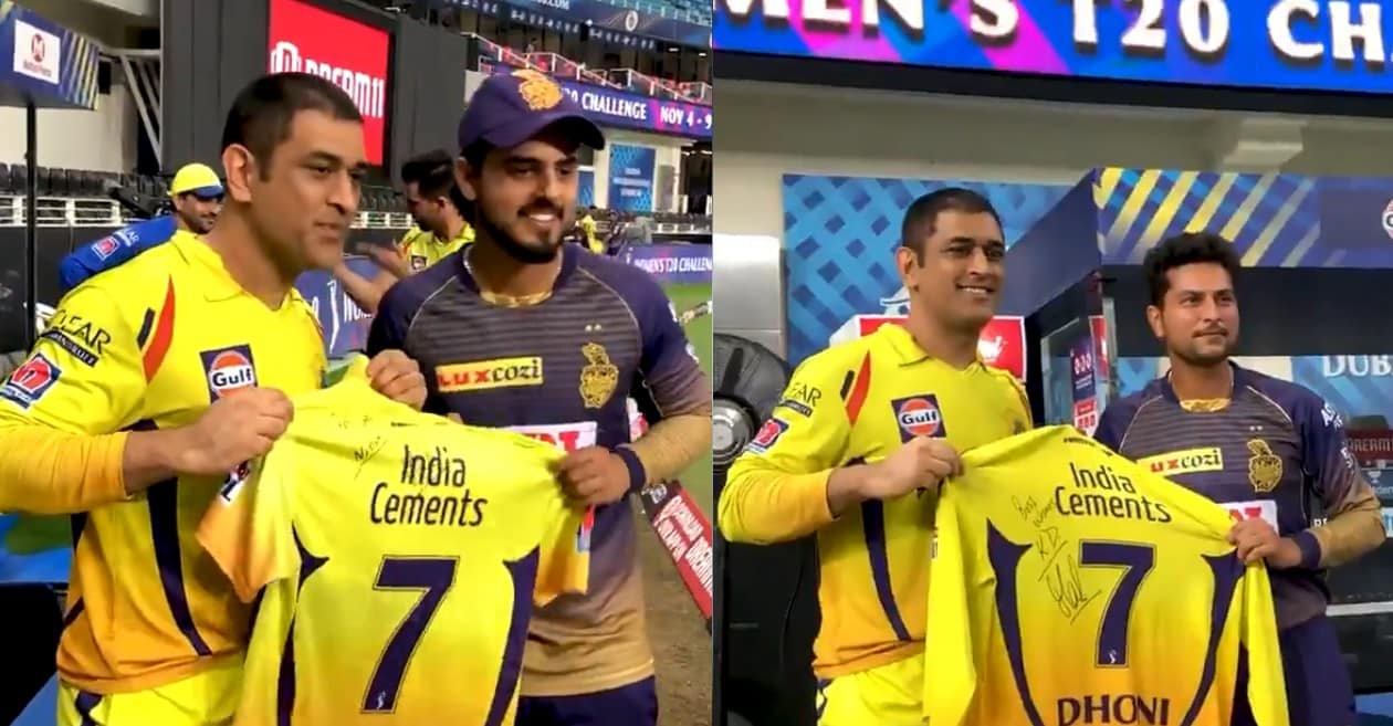 ipl2020 msdhoni explains why players collected his csk jerseys