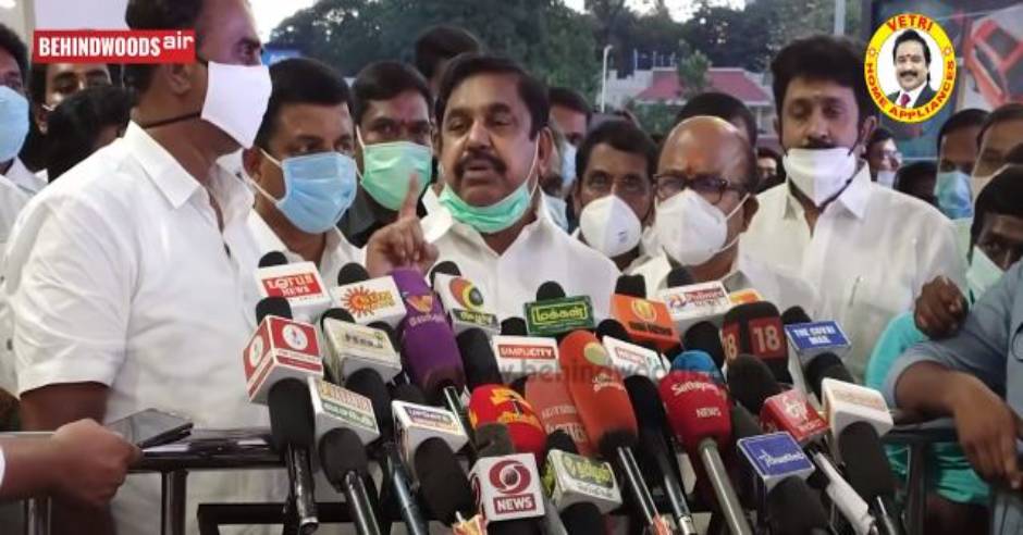 CM Edappadi Palanisamy got angry in coimbatore press meet