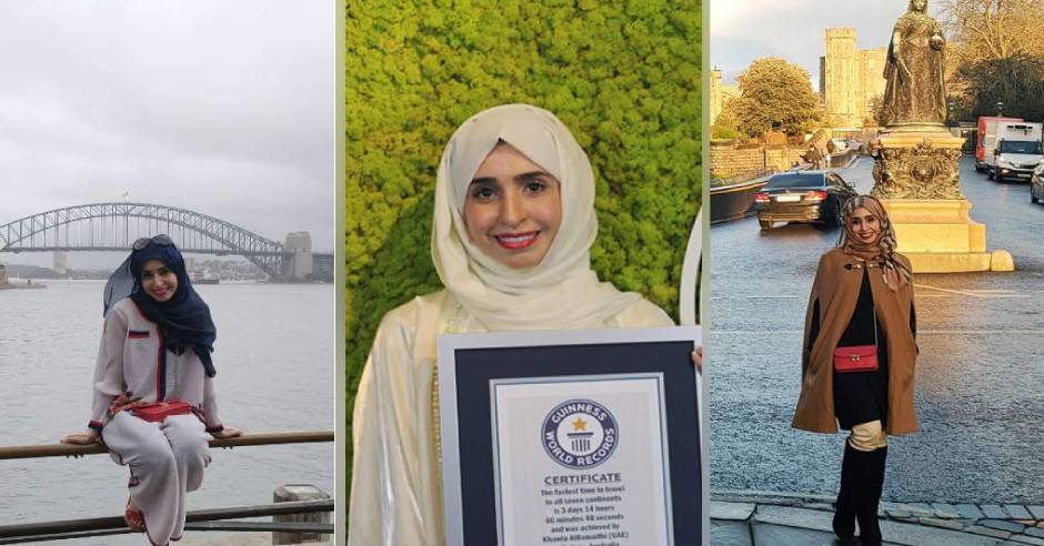 Woman travelled around the world in a record breaking time