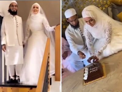 Actress Sana Khan married - wedding pics here