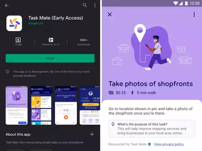 earn money by doing simple tasks on google task mate app