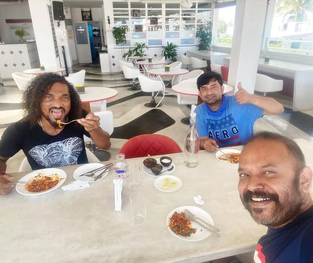 New still from STR and Venkat Prabhu's Maanaadu shooting spot is going viral