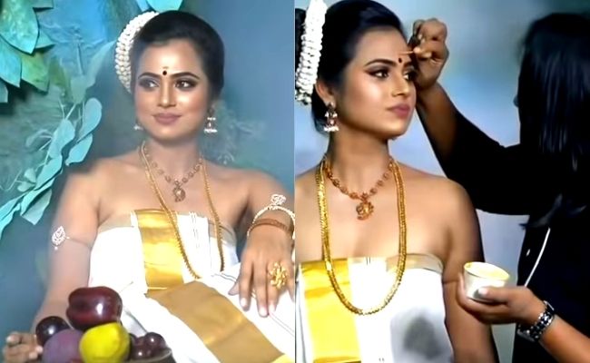 Bigg Boss Ramya Pandian viral photoshoot in Kerala style Malayali look