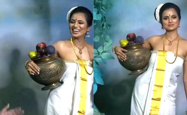 Bigg Boss Ramya Pandian viral photoshoot in Kerala style Malayali look