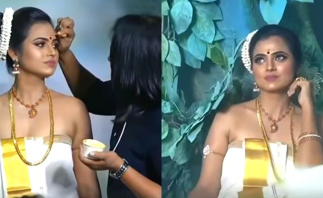 Bigg Boss Ramya Pandian viral photoshoot in Kerala style Malayali look