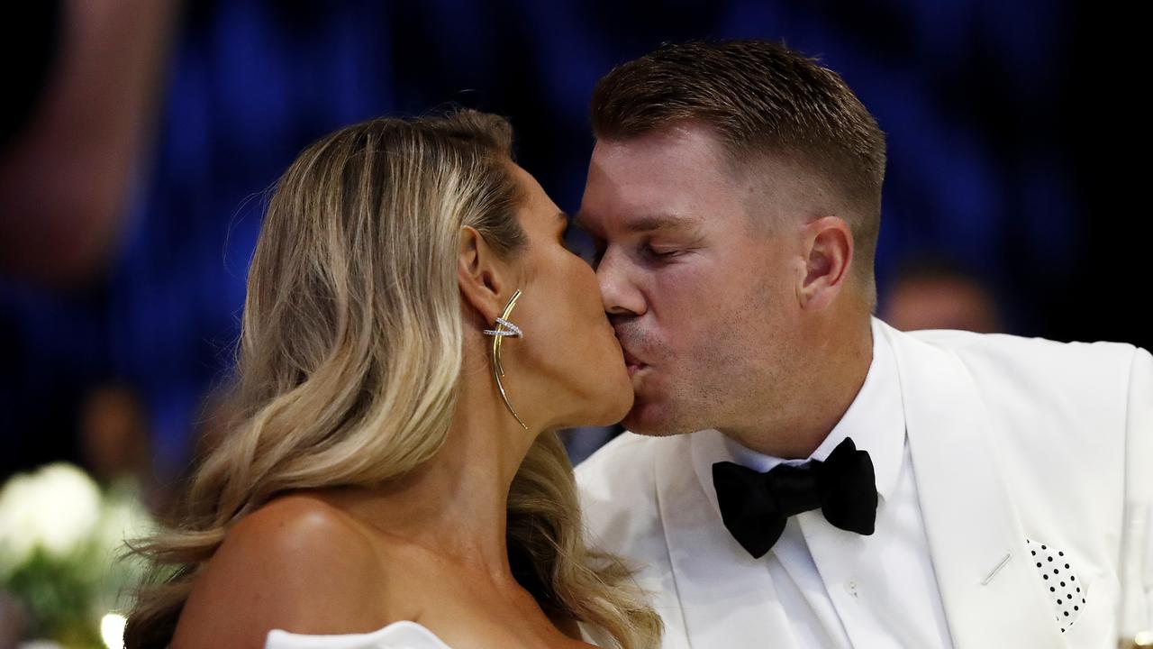 david warner wife candice sees funny side of warner groin injury 