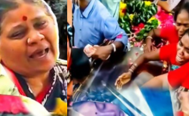 சித்ராவின் உடலை பார்த்து அழுத தாய் | Chithra mother and relatives cries on seeing her body