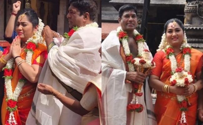 Wedding pictures from film actress Yamuna marriage event