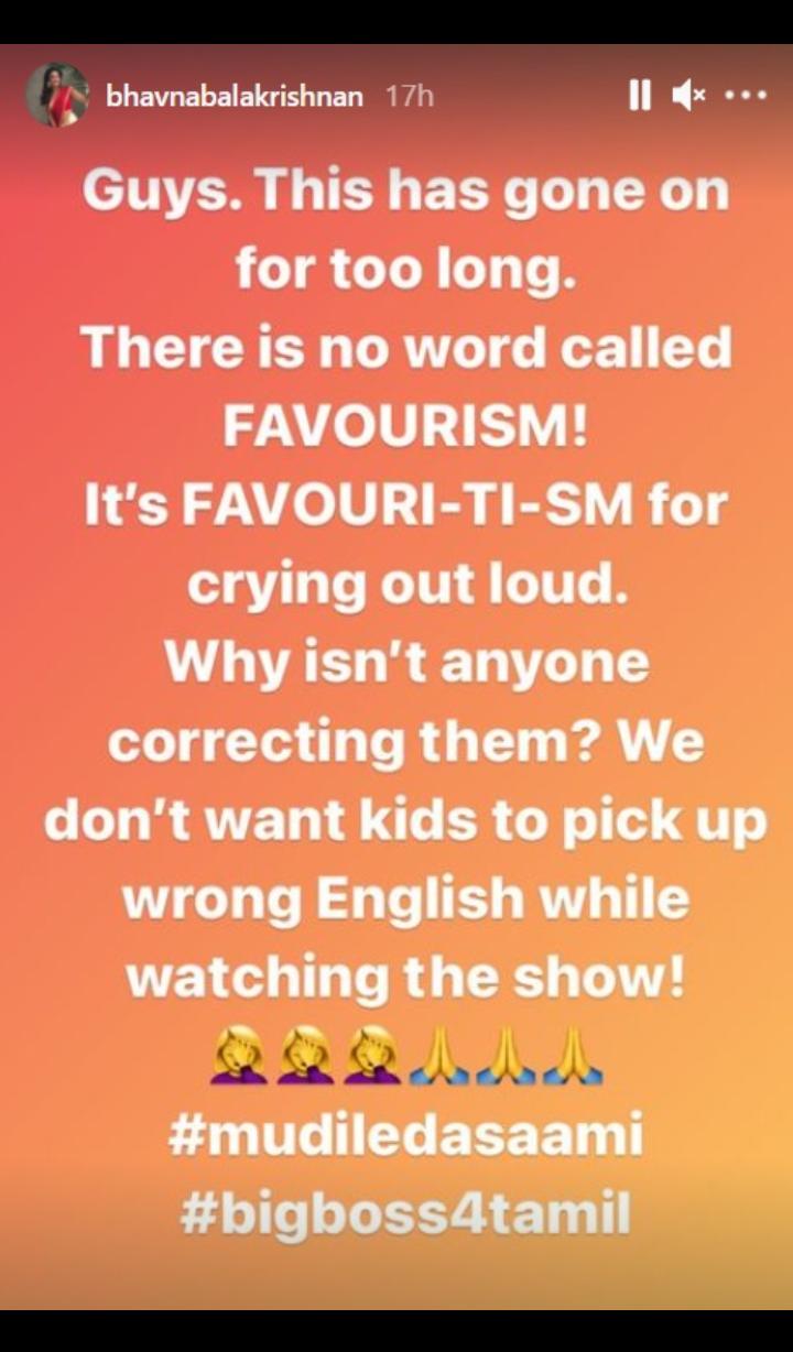 Popular Vijay TV celebrity's statement about this frequently used word in Bigg Boss Tamil 4 is turning heads