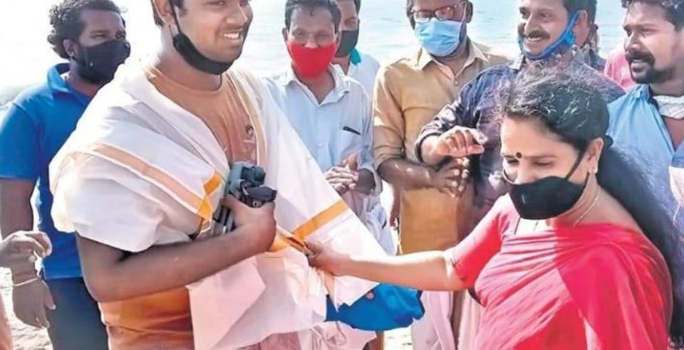 Kerala BTech Student drone helps spot and rescued fishermen 