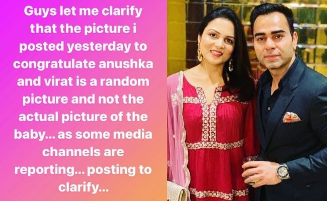 Is this virat kohli's daughter - latest celeb post goes viral