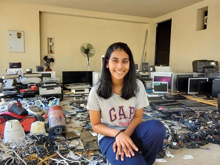 Indian girl in Dubai helps recycle 25 tonnes of old electronic items