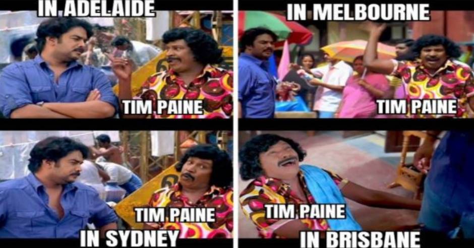 Netizens troll Tim Paine after India won the test series