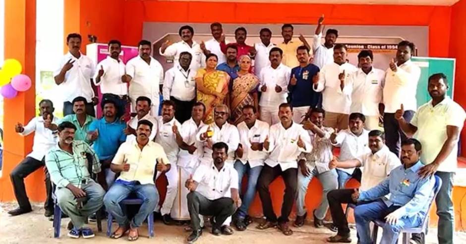 Alumni students honor school teachers in Thiruverkadu