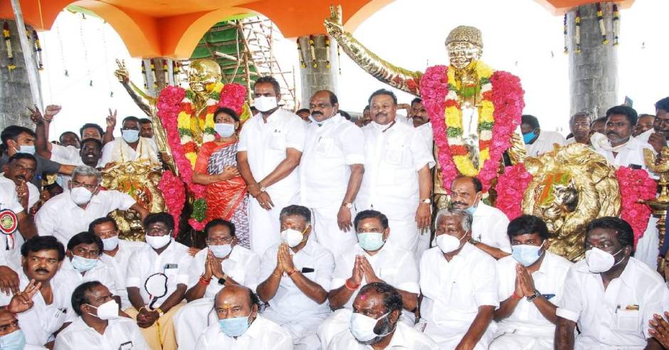 CM Pananisamy inaugurate MGR-Jayalalithaa temple in Madurai